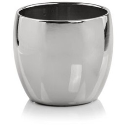 Osłonka ceramiczna kula srebrna 23 cm