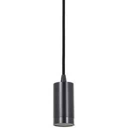Lampa wisząca metalowa czarna cylindryczna DS-M-038 z serii