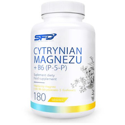 SFD Cytrynian Magnezu + B6 (P-5-P), 180 tabletek