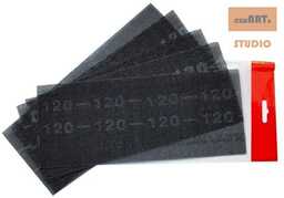 SIATKA ŚCIERNA 220, 115X280 mm, 5 sztuk