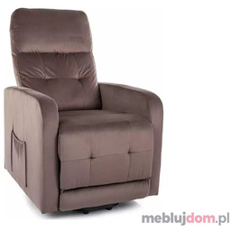 Fotel relaksacyjny OTUS II VELVET Signal Cappuccino