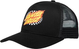 czapka męska SANTA CRUZ OVAL CHECK FLAME MESHBACK