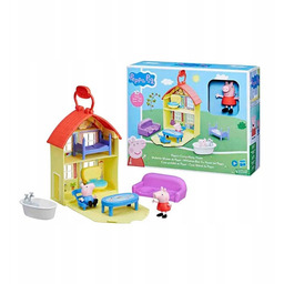 Peppa Pig Domek Przenośny Walizka Zestaw Figurka Akcesoria