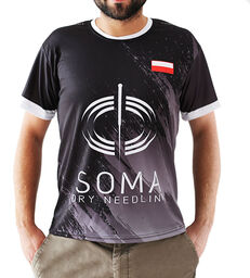 Sportowa koszulka z logo SOMA POLAND Dry Needling