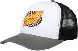 czapka męska SANTA CRUZ OVAL CHECK FLAME MESHBACK