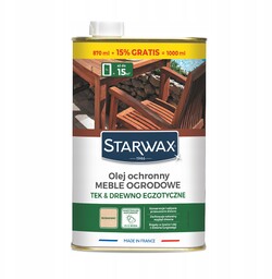 Starwax Olej Ochronny Tek Meble Ogrodowe 1L 43775