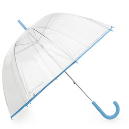 Parasol transparentny błękitny