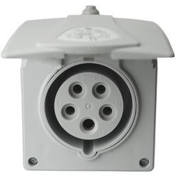 Gniazdo ścienne natynkowe CEE 16A 400V 5P IZVN