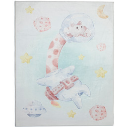 Dywan Dziecięcy Drukowany Kids 140x200 Żyrafa Kosmos Planety