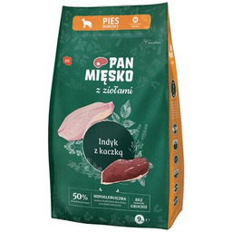 PAN MIĘSKO Karma dla psa Indyk z kaczką