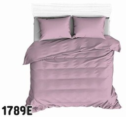 Pościel bawełniana 180x200 Extra różowa ciemna jednobarwna
