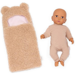 LullaBaby Lalka niemowlęca z ubraniem dla lalek miodowy