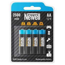 Newell 2500mAh - zestaw 4 akumulatorów NiMH AA,