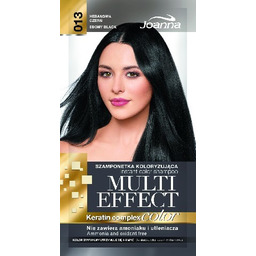 Joanna Multi Effect color Szamponetka koloryzująca hebanowa czerń