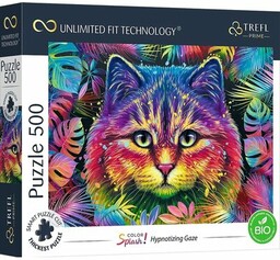 TREFL Puzzle Prime Unlimited Fit Technology Kolorowy Kot