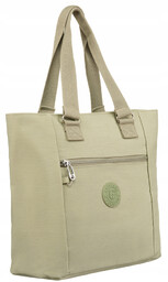 Nylonowy, pojemny shopper damski - Peterson