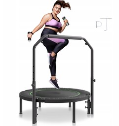 Trampolina mocna fitness z regulowanym uchwytem 104,5 cm