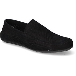 Mokasyny Polbut 2105P-NA/10 Czarne nubuk