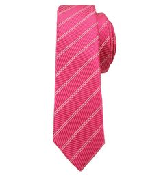 Różowy Stylowy Krawat (Śledź) Męski -ALTIES- 5 cm,