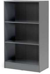 Regał biurowy FLEXUS, 1325x760x415 mm, laminat, szary
