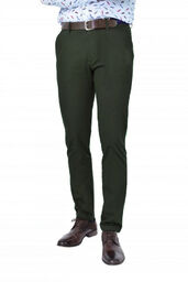 SPODNIE MĘSKIE CHINO 320 GREEN CIEMNOZIELONE