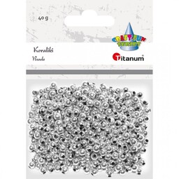 Koraliki do nawlekania srebrne 40g Titanum TI390726-12454