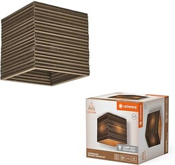 LEDVANCE Decor Square brązowa tektura falista, lekka, E27,