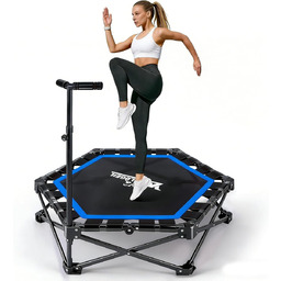 NETTLIFE Trampolina Domowa Składana - Mini Trampolina Fitness