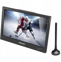 Telewizor przenośny 10" 26cm 1024x600 tuner Hd DVB-T2