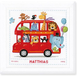 VERVACO Haft Krzyżykowy Liczony Zestaw Metryczka dla Dziecka