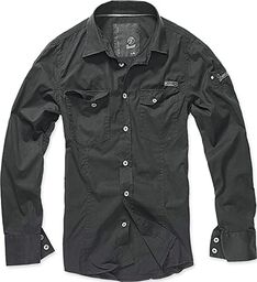 Brandit Męska koszula Slim Shirt Darkcamo M