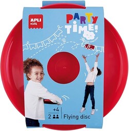 APLI Kids 19564 Latający krążek, Frisbee czerwony idealny