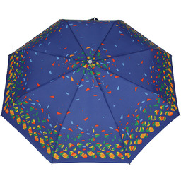 Parasol damski pełny automat - Wycinanki na ultramarynie