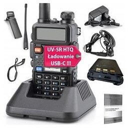 Radiotelefon krótkofalówka Baofeng UV-5R HTQ USB-C