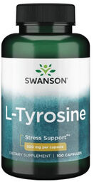 Swanson L-Tyrosine, L-tyrozyna, 100 kapsułek