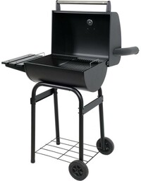 GRILL WĘGLOWY Z POKRYWĄ, RUSZT 47X34CM