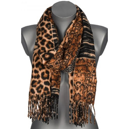 Szalik damski szal w PANTERKĘ na prezent