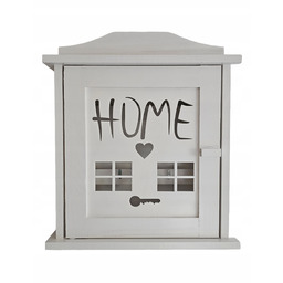 Drewniany domek na klucze, szafka, wieszak, dekoracja ścienna,