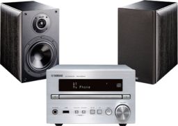 Yamaha CRX-B370D (srebrny) + NOTA 260 (czarny)
