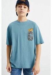 C&A Garfield-koszulka z krótkim rękawem, Niebieski