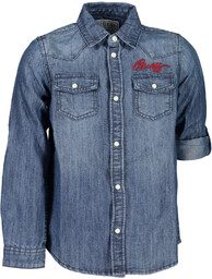 NIEBIESKA KOSZULA GUESS JEANS DLA DZIEWCZYN Z DŁUGIM