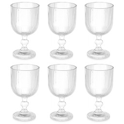 Vivalto Kieliszek do wody w prążki, 370 ml,