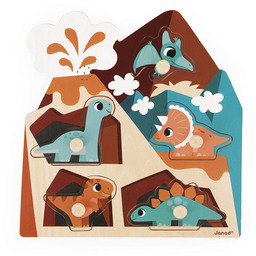 Janod Puzzle muzyczne Dinozaury 18m+