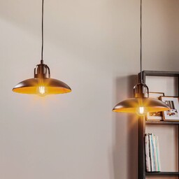 Eko-Light Żyrandol Felix, czarny/złoty antyczny, 2-punktowa