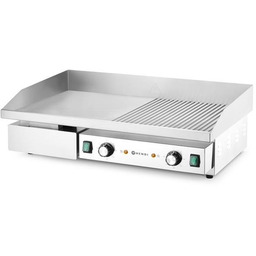 Płyta grillowa 1/2 gładka, 1/2 ryflowana 400W HENDI
