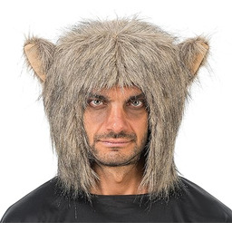 Chaks czapka wilkołaka z futrem i uszami, głowa