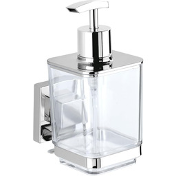 WENKO Vacuum-Loc dozownik mydła Quadro stal nierdzewna, dozownik