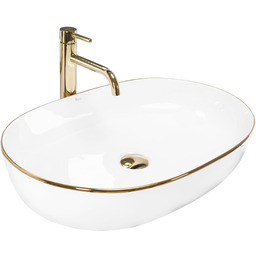 Rea Umywalka nablatowa Rea CLEO 61 Gold Edge