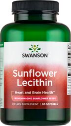 Swanson Sunflower Lecithin, lecytyna słonecznikowa 1200 mg, 90