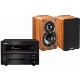 Yamaha CRX-B370D (czarny) + Tesi 241 (orzech)